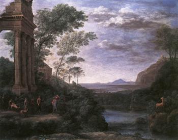 Claude Lorrain : Landscape with Ascanius Shooting the Stag of Sylvia